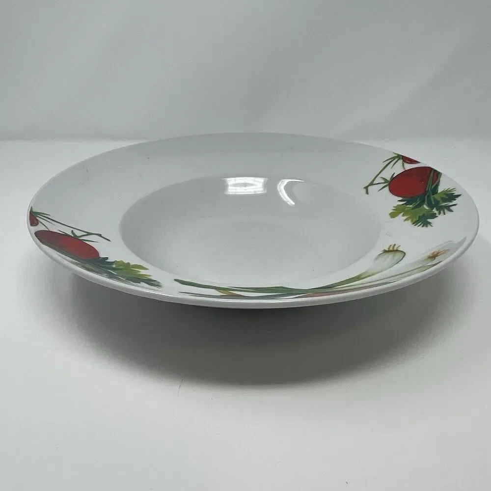 Gibson Meritage Wide Rim Serving‎ Bowl Olive Pattern 12